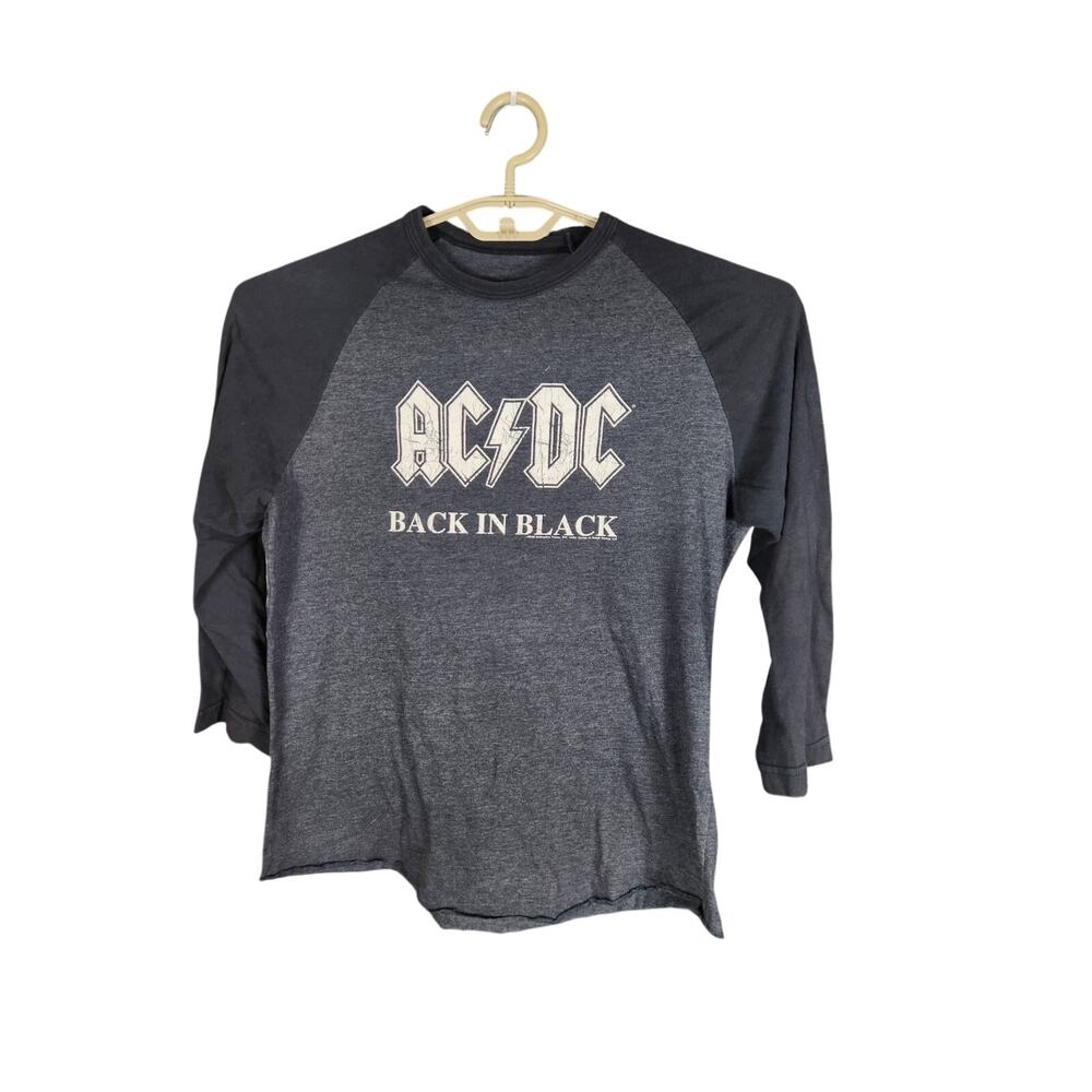 AC/DC 2004 Tour 3/4 sleeve T Women's medium Aces & Eights